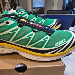Salomon XT-6 Men's Bright Green Sulphur 475831 Hiking Trail Mens Size 12 NEW